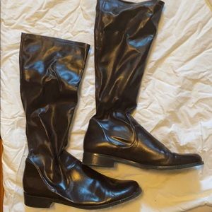 Below Knee Brown Boot